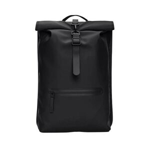 Rains Rolltop Rucksack Black Waterproof Backpack